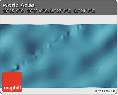 Satellite 3D Map of the Area around 10° 17' 43" S, 68° 55' 30" E