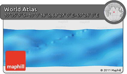 Physical Panoramic Map of the Area around 10° 17' 43" S, 68° 55' 30" E