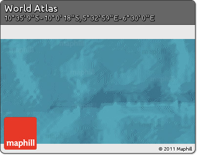 Satellite 3D Map of the Area around 10° 17' 43" S, 6° 1' 30" E