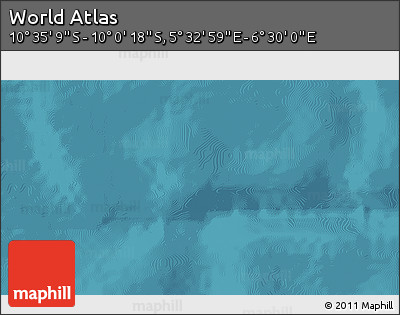 Satellite 3D Map of the Area around 10° 17' 43" S, 6° 1' 30" E