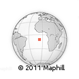 Outline Map of the Area around 10° 17' 43" S, 6° 43' 29" W, rectangular outline