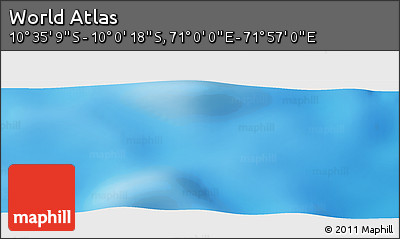 Physical Panoramic Map of the Area around 10° 17' 43" S, 71° 28' 29" E
