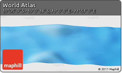 Physical Panoramic Map of the Area around 10° 17' 43" S, 71° 28' 29" E