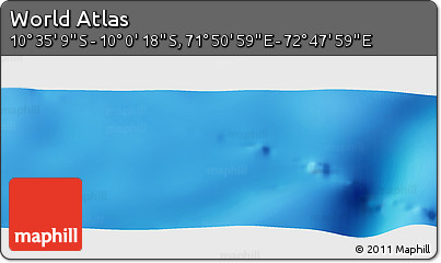 Physical Panoramic Map of the Area around 10° 17' 43" S, 72° 19' 29" E