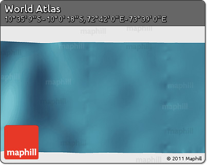Satellite 3D Map of the Area around 10° 17' 43" S, 73° 10' 30" E