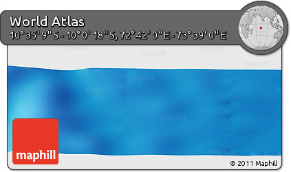 Physical Panoramic Map of the Area around 10° 17' 43" S, 73° 10' 30" E