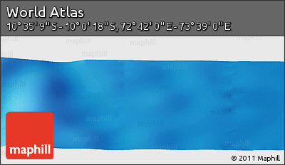 Physical Panoramic Map of the Area around 10° 17' 43" S, 73° 10' 30" E