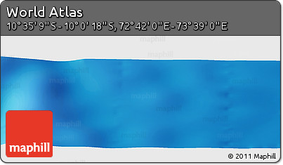 Physical Panoramic Map of the Area around 10° 17' 43" S, 73° 10' 30" E