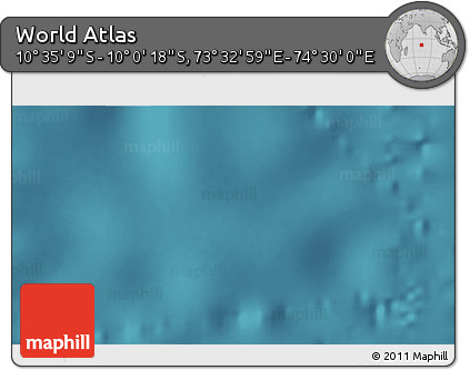 Satellite 3D Map of the Area around 10° 17' 43" S, 74° 1' 30" E