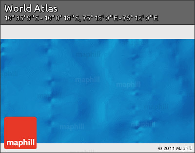 Physical 3D Map of the Area around 10° 17' 43" S, 75° 43' 29" E