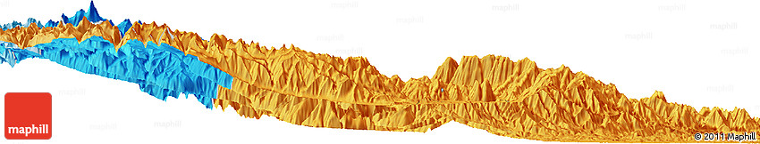 Political Horizon Map of the Area around 10° 17' 43" S, 75° 34' 29" W Political Horizon Map of the Area around 10° 17' 43" S, 75° 34' 29" W