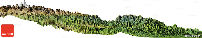 Satellite Horizon Map of Pozuzo