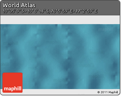 Satellite 3D Map of the Area around 10° 17' 43" S, 76° 34' 29" E