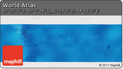 Physical Panoramic Map of the Area around 10° 17' 43" S, 77° 25' 30" E