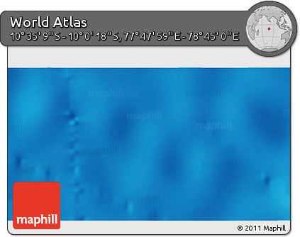 Shaded Relief 3D Map of the Area around 10° 17' 43" S, 78° 16' 30" E