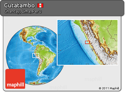 Physical Location Map of Cutatambo