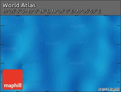 Physical Map of the Area around 10° 17' 43" S, 79° 7' 30" E