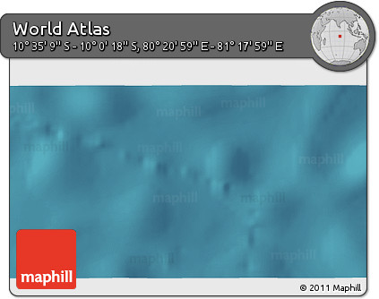 Satellite 3D Map of the Area around 10° 17' 43" S, 80° 49' 29" E