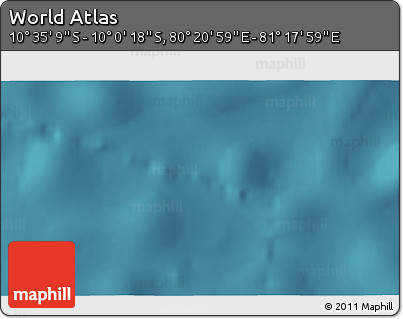 Satellite 3D Map of the Area around 10° 17' 43" S, 80° 49' 29" E