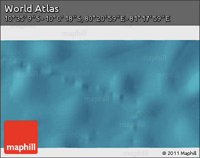 Satellite 3D Map of the Area around 10° 17' 43" S, 80° 49' 29" E