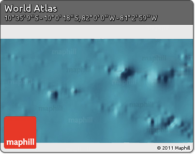 Satellite 3D Map of the Area around 10° 17' 43" S, 81° 31' 30" W