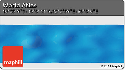 Physical Panoramic Map of the Area around 10° 17' 43" S, 82° 31' 30" E