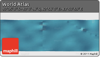 Satellite Panoramic Map of the Area around 10° 17' 43" S, 83° 22' 30" E