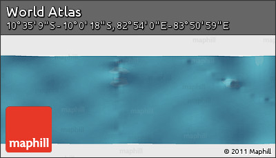 Satellite Panoramic Map of the Area around 10° 17' 43" S, 83° 22' 30" E