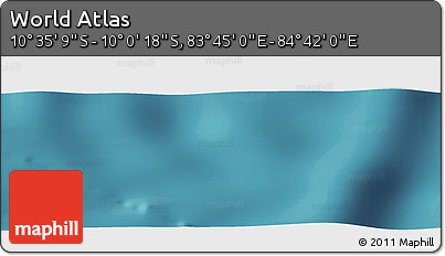 Satellite Panoramic Map of the Area around 10° 17' 43" S, 84° 13' 29" E