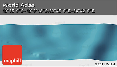 Satellite Panoramic Map of the Area around 10° 17' 43" S, 84° 13' 29" E