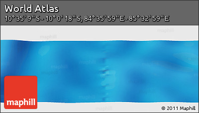 Physical Panoramic Map of the Area around 10° 17' 43" S, 85° 4' 29" E