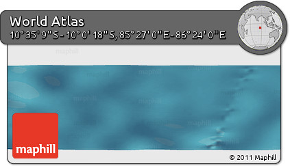 Satellite Panoramic Map of the Area around 10° 17' 43" S, 85° 55' 30" E