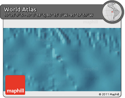 Satellite 3D Map of the Area around 10° 17' 43" S, 85° 46' 30" W