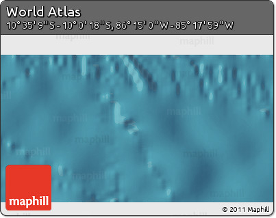 Satellite 3D Map of the Area around 10° 17' 43" S, 85° 46' 30" W