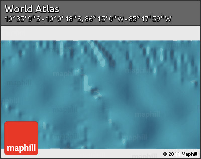 Satellite 3D Map of the Area around 10° 17' 43" S, 85° 46' 30" W