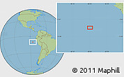Savanna Style Location Map of the area around 10° 17' 43" S, 85° 46' 30" W