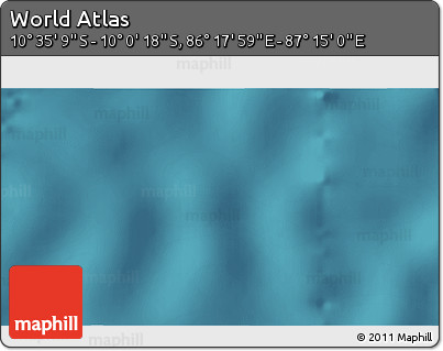 Satellite 3D Map of the Area around 10° 17' 43" S, 86° 46' 30" E