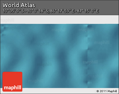 Satellite 3D Map of the Area around 10° 17' 43" S, 86° 46' 30" E