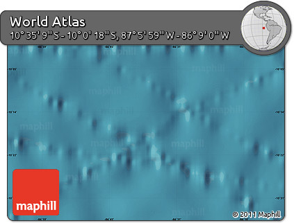 Satellite Map of the Area around 10° 17' 43" S, 86° 37' 30" W
