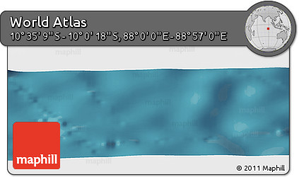 Satellite Panoramic Map of the Area around 10° 17' 43" S, 88° 28' 29" E
