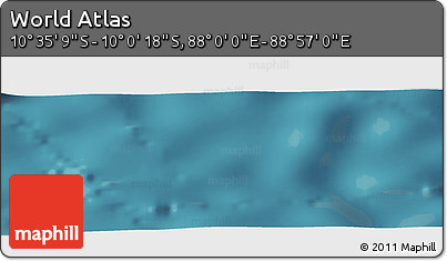 Satellite Panoramic Map of the Area around 10° 17' 43" S, 88° 28' 29" E