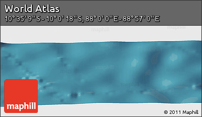 Satellite Panoramic Map of the Area around 10° 17' 43" S, 88° 28' 29" E