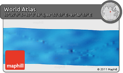 Physical Panoramic Map of the Area around 10° 17' 43" S, 89° 19' 29" E