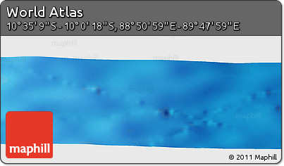 Physical Panoramic Map of the Area around 10° 17' 43" S, 89° 19' 29" E