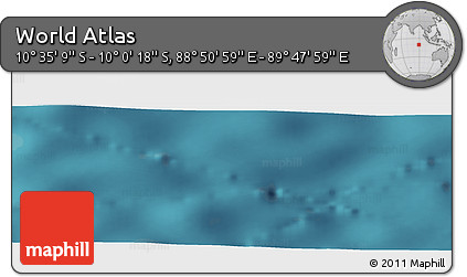 Satellite Panoramic Map of the Area around 10° 17' 43" S, 89° 19' 29" E