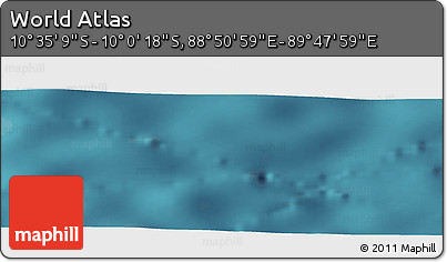 Satellite Panoramic Map of the Area around 10° 17' 43" S, 89° 19' 29" E