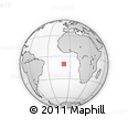 Outline Map of the Area around 10° 17' 43" S, 8° 25' 30" W, rectangular outline
