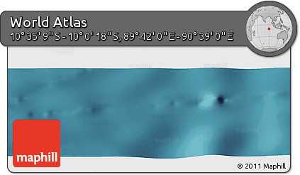 Satellite Panoramic Map of the Area around 10° 17' 43" S, 90° 10' 30" E