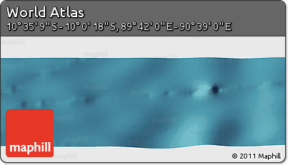 Satellite Panoramic Map of the Area around 10° 17' 43" S, 90° 10' 30" E