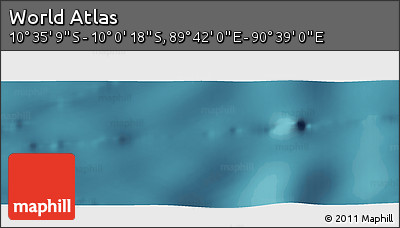 Satellite Panoramic Map of the Area around 10° 17' 43" S, 90° 10' 30" E